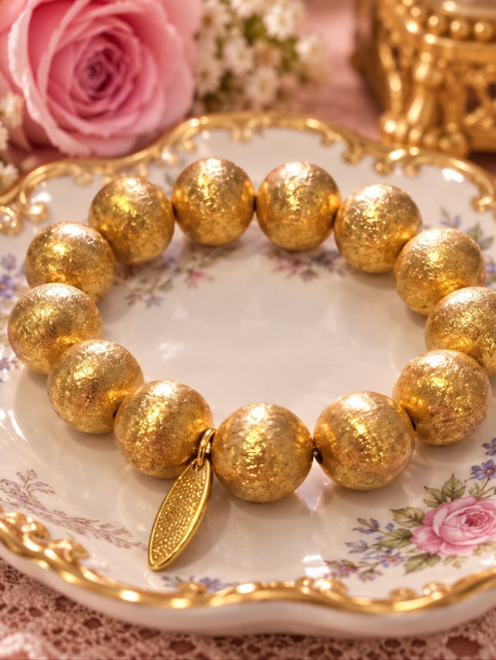 Plunder Gold Beaded Bracelet